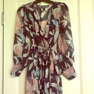 Floral Wrap Maxi Dress